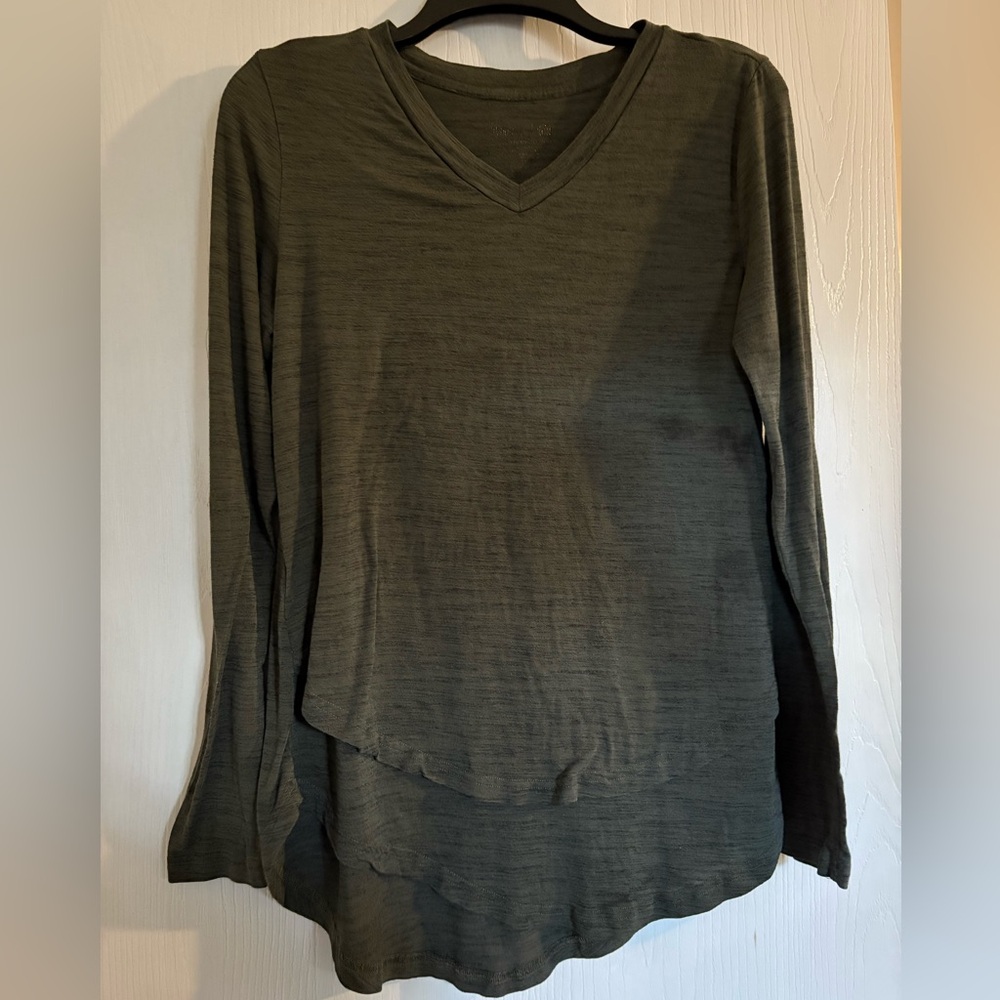 Latched Mama Dark Green Nursing T-Shirt